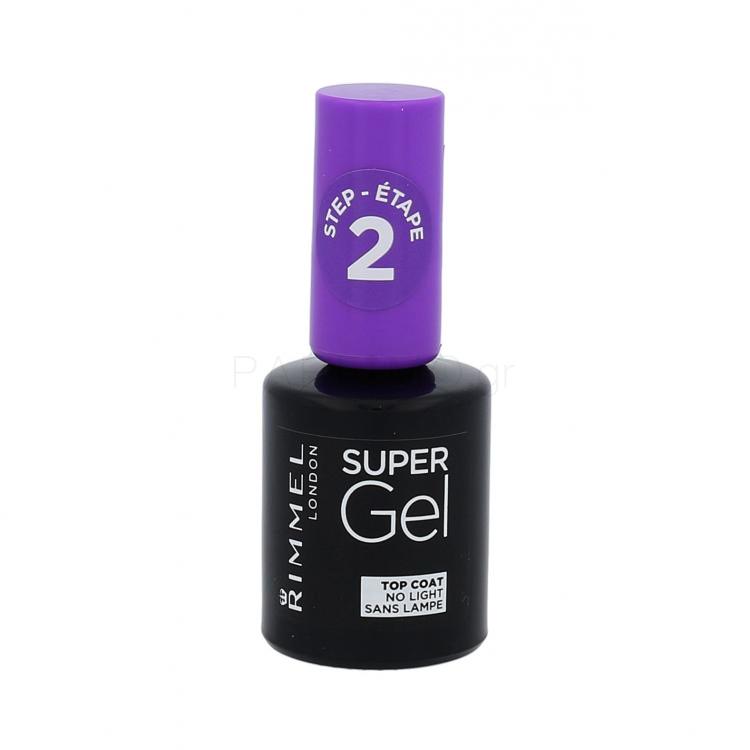 Rimmel London Super Gel Top Coat Βερνίκια νυχιών για γυναίκες 12 ml