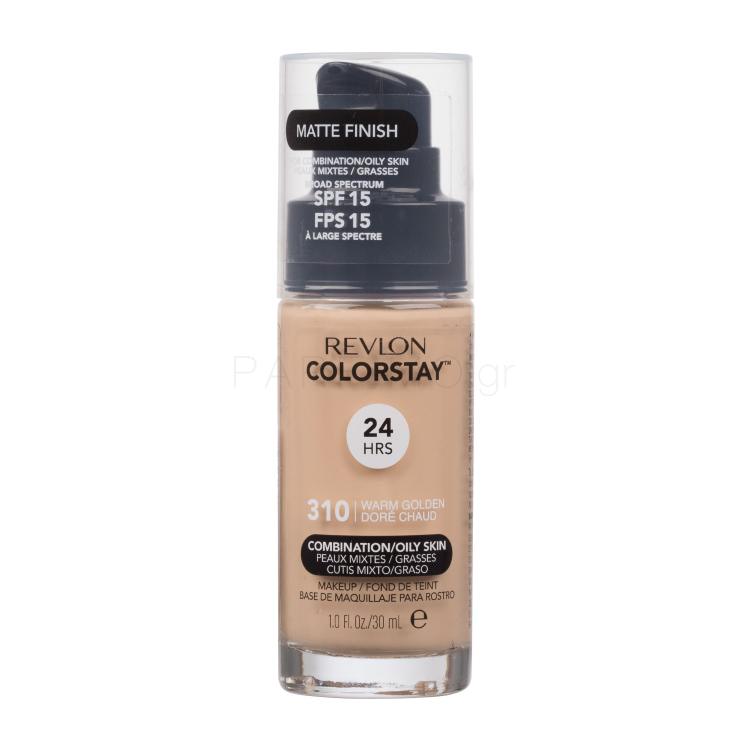 Revlon Colorstay Combination Oily Skin SPF15 Make up για γυναίκες 30 ml Απόχρωση 310 Warm Golden