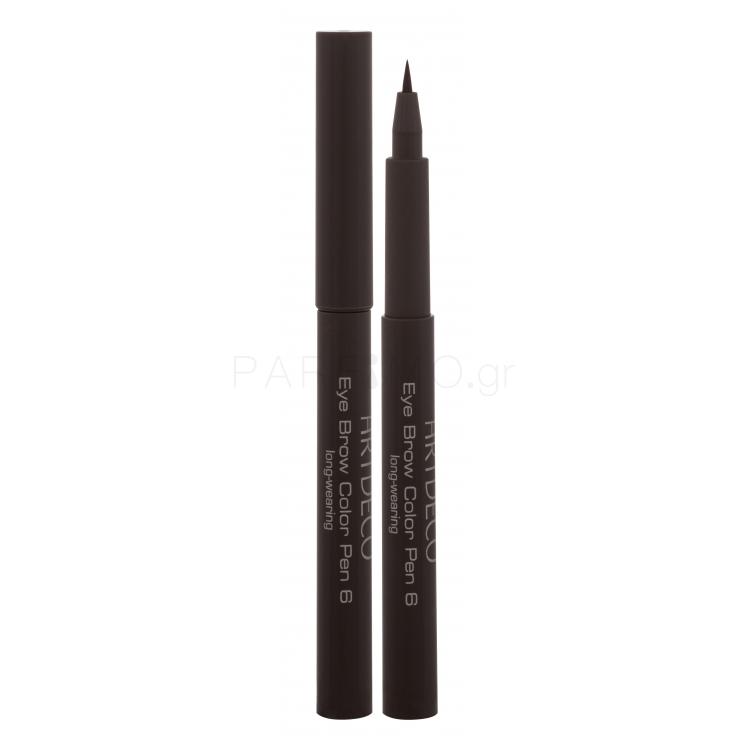 Artdeco Eye Brow Color Pen Μολύβι για τα φρύδια για γυναίκες 1,1 ml Απόχρωση 6 Medium Brown