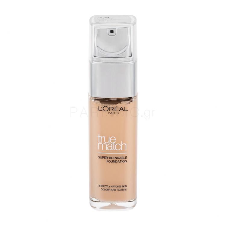 L&#039;Oréal Paris True Match Super-Blendable Foundation Make up για γυναίκες 30 ml Απόχρωση 2.N