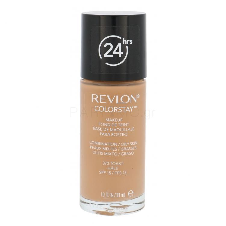 Revlon Colorstay™ Combination Oily Skin SPF15 Make up για γυναίκες 30 ml Απόχρωση 370 Toast