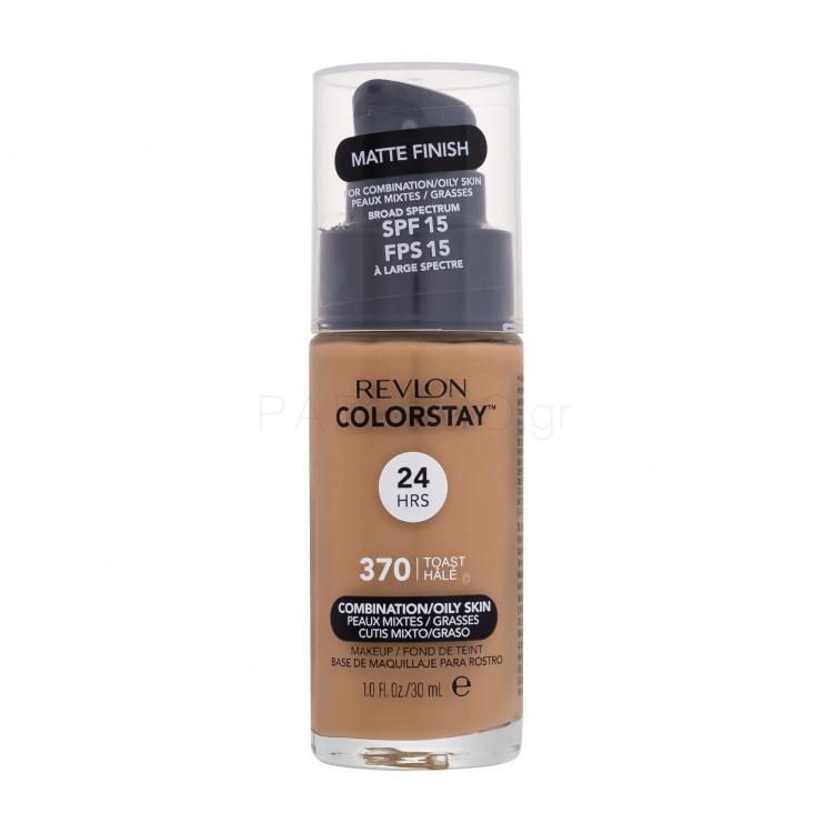 Revlon Colorstay Combination Oily Skin SPF15 Make up για γυναίκες 30 ml Απόχρωση 370 Toast