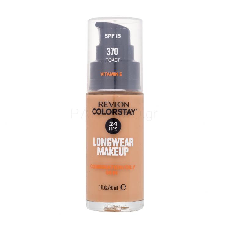 Revlon Colorstay Combination Oily Skin SPF15 Make up για γυναίκες 30 ml Απόχρωση 370 Toast