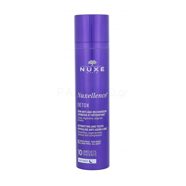 NUXE Nuxellence Detox Anti-Aging Night Care Κρέμα προσώπου νύχτας για γυναίκες 50 ml TESTER