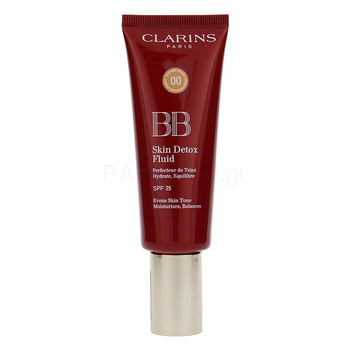 Clarins BB Skin Detox Fluid SPF25 ΒΒ κρέμα για γυναίκες 45 ml Απόχρωση 00 Fair TESTER