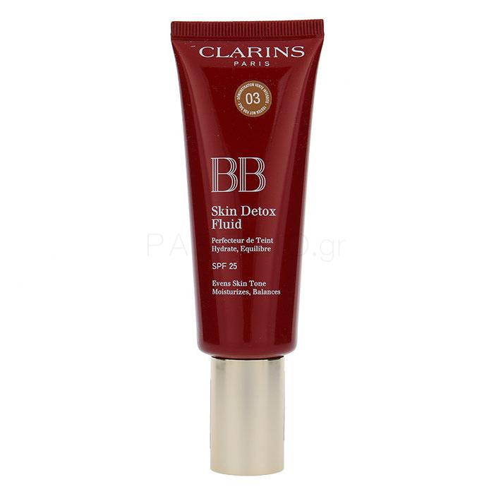 Clarins BB Skin Detox Fluid SPF25 ΒΒ κρέμα για γυναίκες 45 ml Απόχρωση 03 Dark TESTER