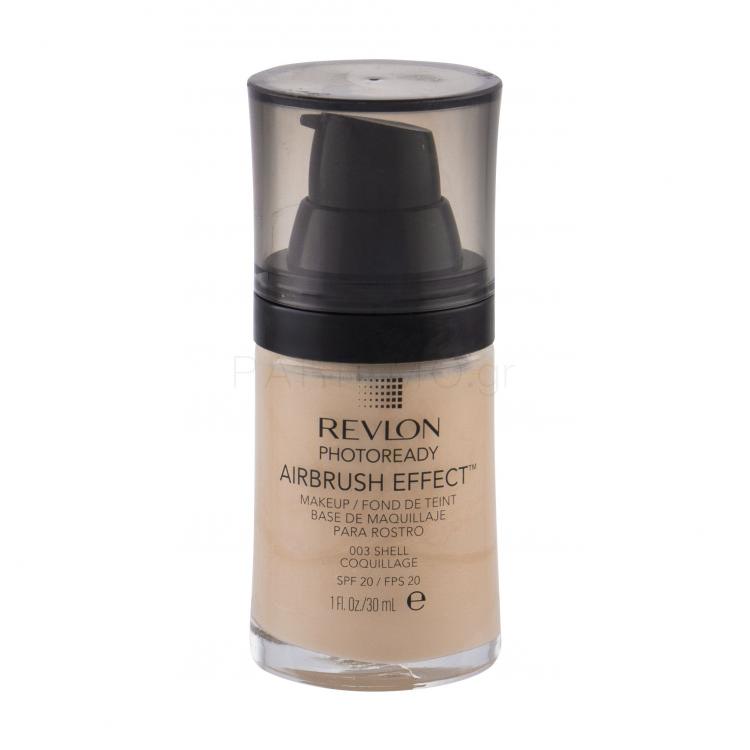 Revlon Photoready Airbrush Effect SPF20 Make up για γυναίκες 30 ml Απόχρωση 003 Shell