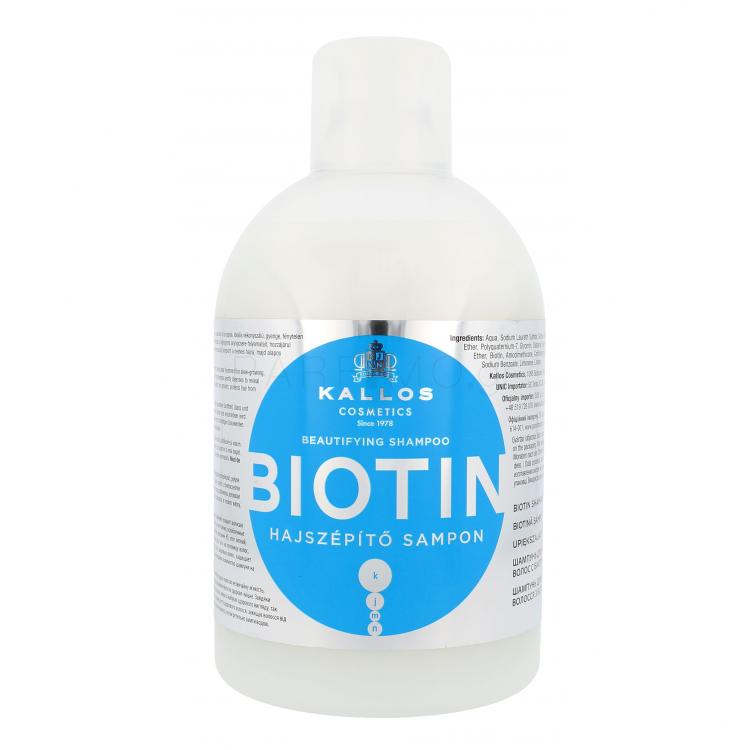 Kallos Cosmetics Biotin Σαμπουάν για γυναίκες 1000 ml