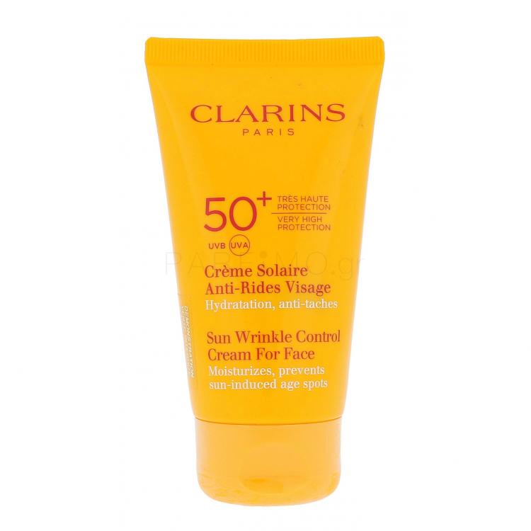 Clarins Sun Wrinkle Control SPF50+ Αντιηλιακό προϊόν προσώπου για γυναίκες 75 ml TESTER