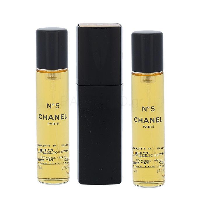 Chanel N°5 3x 20 ml Eau de Toilette για γυναίκες Twist and Spray 20 ml TESTER