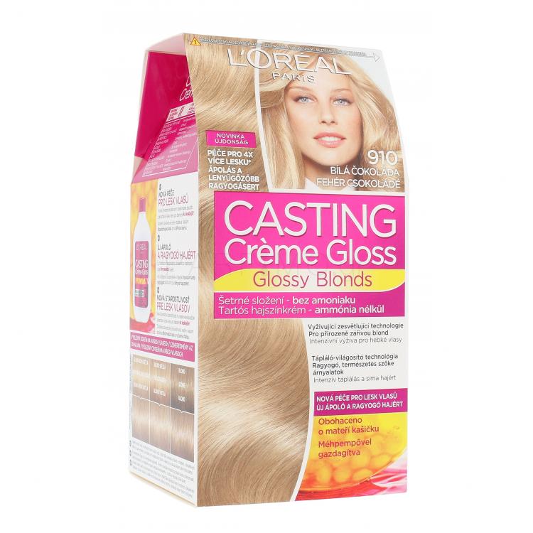L&#039;Oréal Paris Casting Creme Gloss Glossy Blonds Βαφή μαλλιών για γυναίκες 48 ml Απόχρωση 910 Iced Blonde