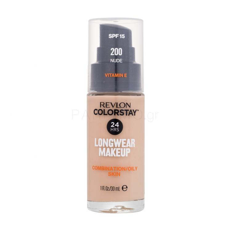 Revlon Colorstay Combination Oily Skin SPF15 Make up για γυναίκες 30 ml Απόχρωση 200 Nude