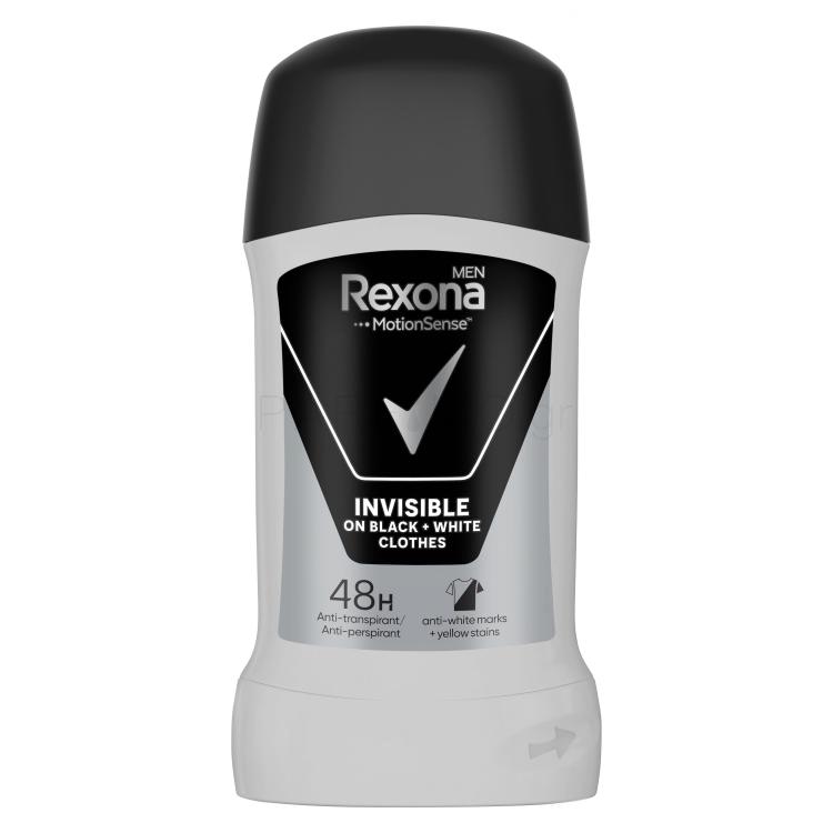 Rexona Men Invisible Black + White Αντιιδρωτικό για άνδρες 50 ml