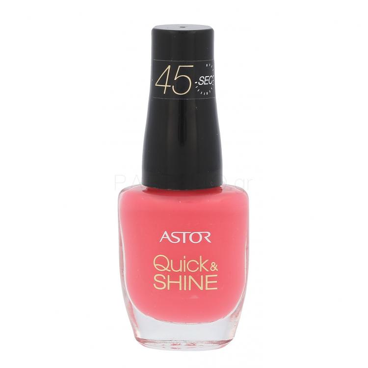 ASTOR Quick &amp; Shine Βερνίκια νυχιών για γυναίκες 8 ml Απόχρωση 612 Package It Pink