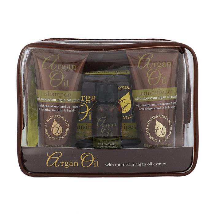 Xpel Argan Oil Σετ δώρου σαμπουάν 50 ml + βάλσαμο 50 ml +λάδι μαλλιών  15 ml + καθαριστικά μαντηλάκια 15 κομ.