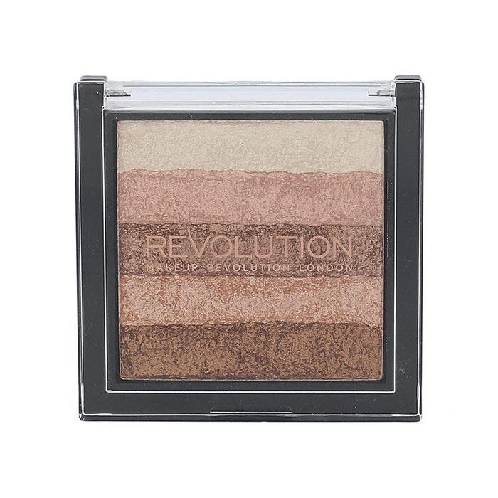 Makeup Revolution London Shimmer Brick Highlighter για γυναίκες 7 gr Απόχρωση Radiant