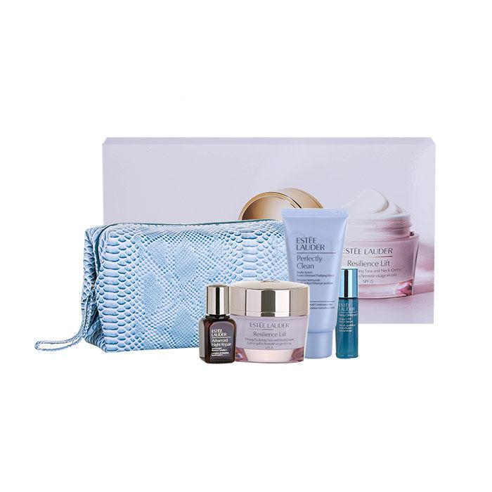 Estée Lauder Resilience Lift SPF15 Σετ δώρου Resilience Lift SPF15 Face Cream 50 ml + Advanced Night Repair Synchro Recovery Complex 15 ml + New Dimension Serum 7 ml + Perfectly Clean Mask 50 ml