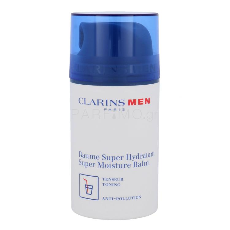 Clarins Men Super Moisture Balm Κρέμα προσώπου ημέρας για άνδρες 75 ml ελλατωματική συσκευασία