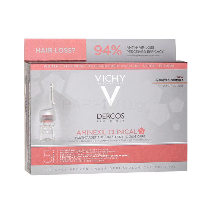 Vichy Dercos Aminexil Clinical 5 Ορός μαλλιών για γυναίκες 21x6 ml