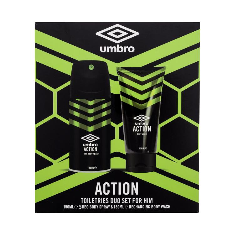 UMBRO Action Σετ δώρου αποσμητικό  150 ml +αφρόλουτρο  150 ml