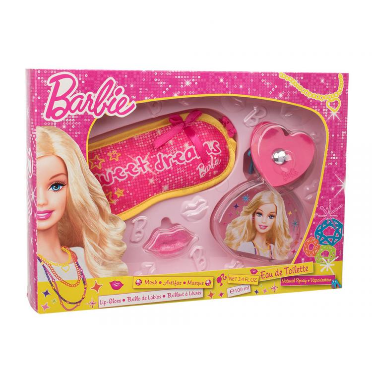 Barbie Barbie Σετ δώρου EDT 100 ml + λιπ γκλος  2 g + μάσκα ύπνου