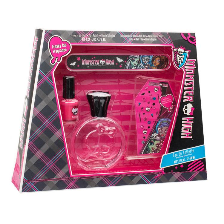 Monster High Monster High Σετ δώρου EDT 50 ml + λίμα νυχιών+ βερνίκι νυχιών7 ml +  αυτοκόλλητα νυχιών