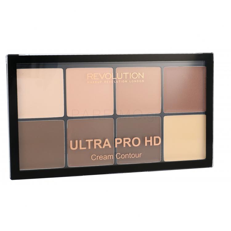Makeup Revolution London Ultra Pro HD Cream Contour Palette Πούδρα για γυναίκες 20 gr Απόχρωση Light Medium