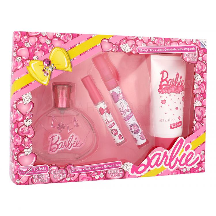 Barbie Barbie Σετ δώρου EDT 100 ml + EDT 9,5 ml + λιπ γκλος  2,5 ml + λοσιόν σώματος150 ml