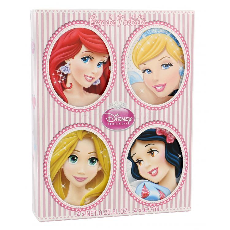 Disney Princess Princess Σετ δώρου EDT Snow White 7 ml + EDT Rapunzel 7 ml + EDT Ariel 7 ml + EDT Cinderella 7 ml