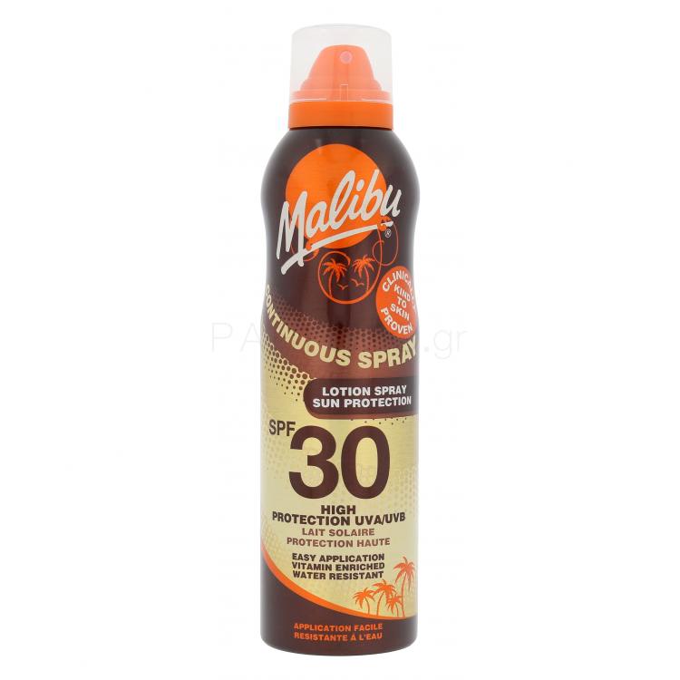 Malibu Continuous Spray SPF30 Αντιηλιακό προϊόν για το σώμα 175 ml