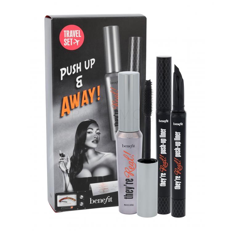 Benefit They´re Real! Σετ δώρου μάσκαρα They´re Real! 8,5 g + eyeliner They´re Real! 1,4 g
