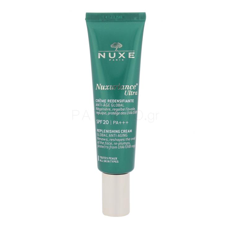 NUXE Nuxuriance Ultra Replenishing Cream SPF20 Κρέμα προσώπου ημέρας για γυναίκες 50 ml ελλατωματική συσκευασία