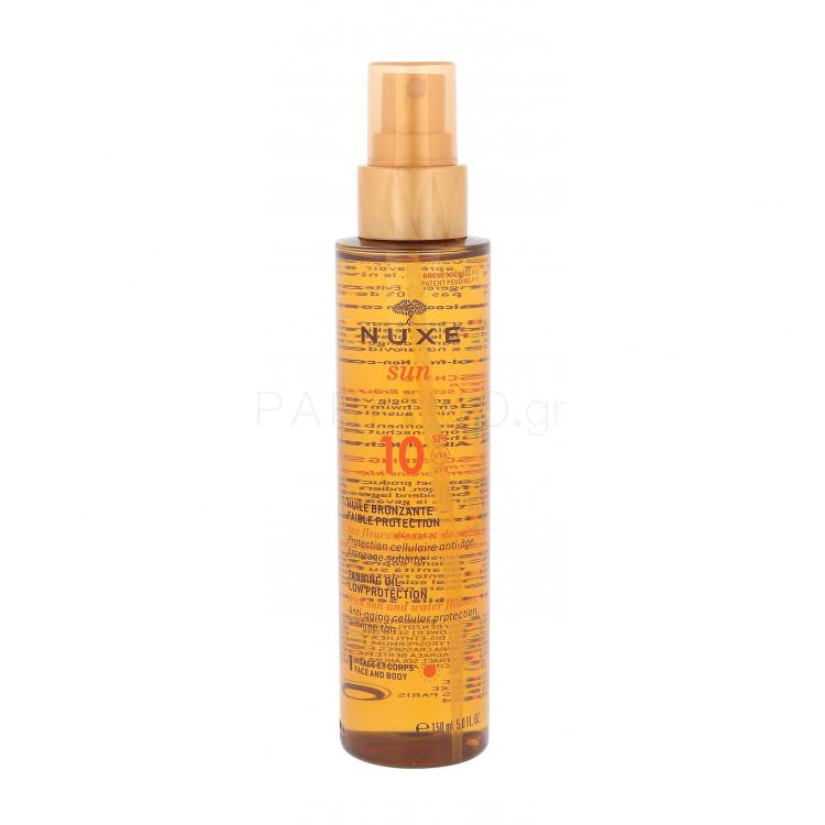 NUXE Sun Tanning Oil SPF10 Αντιηλιακό προϊόν για το σώμα 150 ml
