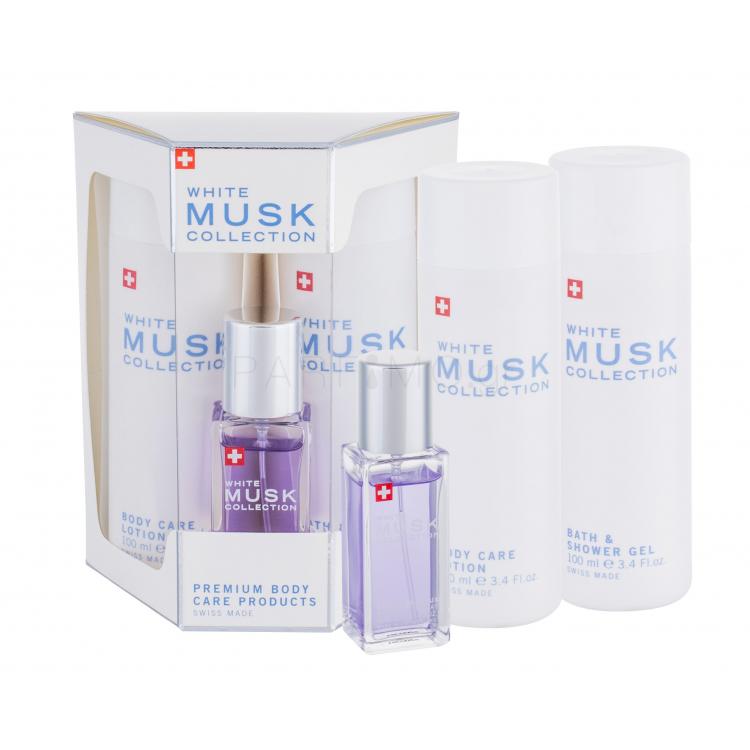 MUSK Collection White Σετ δώρου για γυναίκες EDP 15 ml + λοσιόν σώματος 100 ml +αφρόλουτρο 100 ml