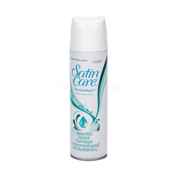 Gillette Satin Care Pure &amp; Delicate Τζελ ξυρίσματος για γυναίκες 200 ml