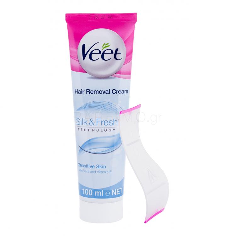 Veet Silk &amp; Fresh™ Sensitive Skin Προϊόντα αποτρίχωσης για γυναίκες 100 ml