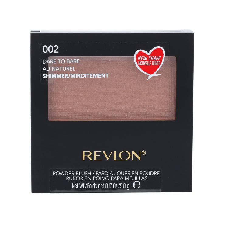 Revlon Powder Blush Ρουζ για γυναίκες 5 gr Απόχρωση 002 Dare To Bare