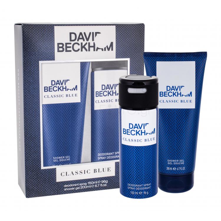 David Beckham Classic Blue Σετ δώρου αποσμητικό 150 ml + αφρόλουτρο 200 ml