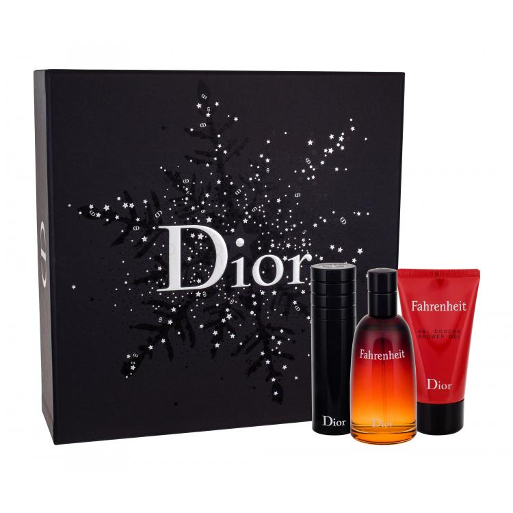 Christian Dior Fahrenheit Σετ δώρου EDT 50 ml + EDT επαναπληρώσιμο φιαλίδιο 10 ml +αφρόλουτρο 50 ml