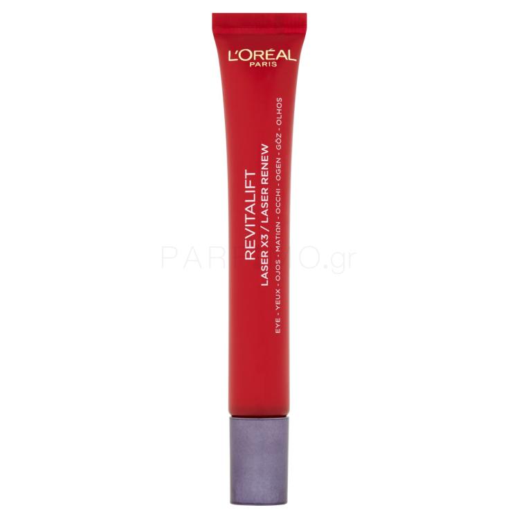 L&#039;Oréal Paris Revitalift Laser X3 Anti-Ageing Power Eye Cream Κρέμα ματιών για γυναίκες 15 ml