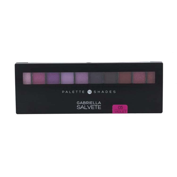 Gabriella Salvete Palette 10 Shades Σκιές ματιών για γυναίκες 12 gr Απόχρωση 05 Violet