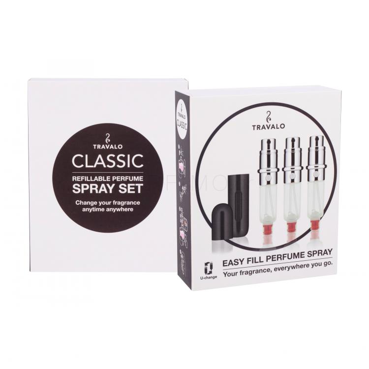 Travalo Classic Επαναπληρώσιμο 3x5 ml Απόχρωση Black