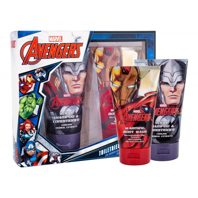 Marvel Avengers Σετ δώρου σαμπουάν- αφρόλουτρο 2в1 150 ml + αφρόλουτρο 150 ml