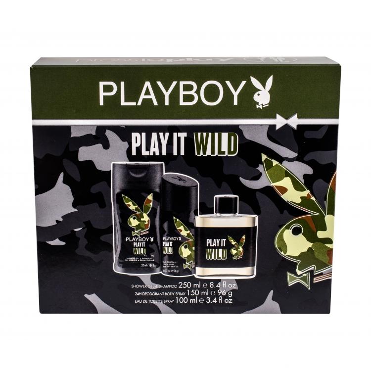 Playboy Play It Wild Σετ δώρου EDT 100 ml + αφρόλουτρο 250 ml  + αποσμητικό 150 ml