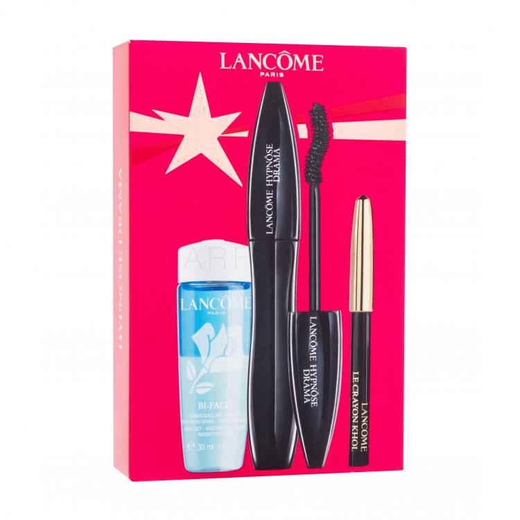 Lancôme Hypnôse Σετ δώρου για γυναίκες μάσκαρα 6,2 ml + μολύβι ματιών Le Crayon Khol 0,7 g 01 Noir + προϊόν  αφαίρεση μακιγιάζ Bi-Facil 30 ml