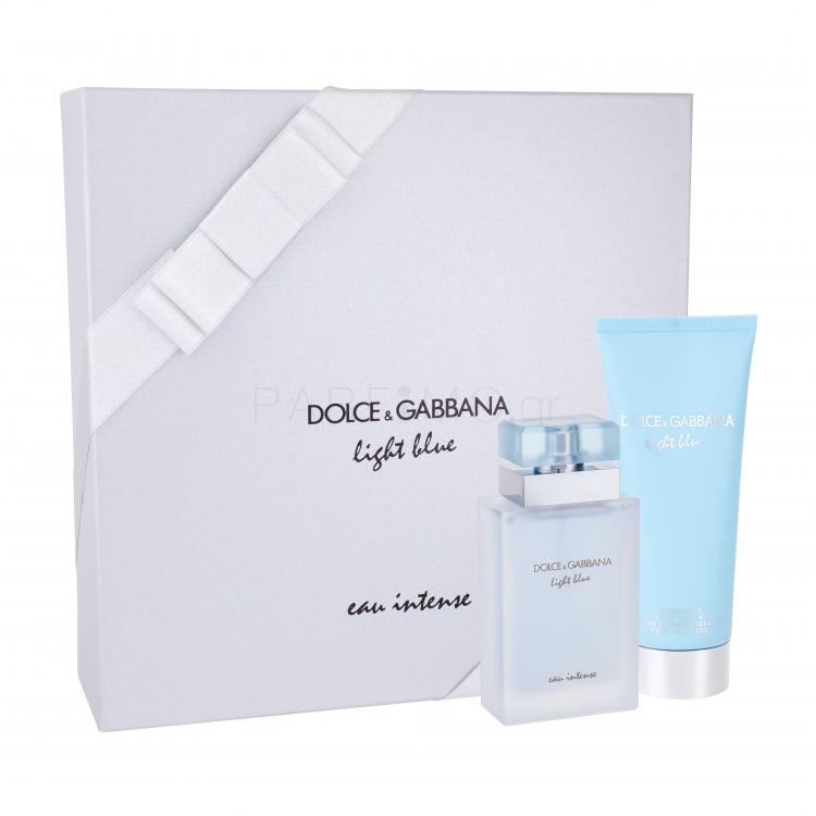 Dolce&amp;Gabbana Light Blue Eau Intense Σετ δώρου EDP 50 ml + κρέμα σώματος 100 ml