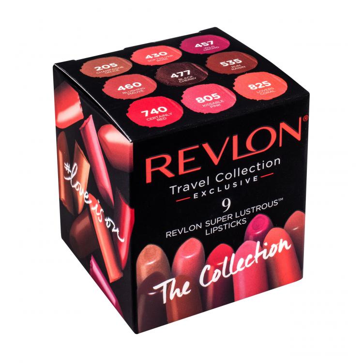 Revlon Super Lustrous Creme Σετ δώρου κραγιόν + κραγιόν 430 + κραγιόν 457 + κραγιόν 460 + κραγιόν 477 + κραγιόν 535 + κραγιόν 740 + κραγιόν 805 + κραγιόν 825