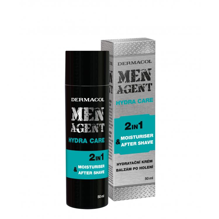 Dermacol Men Agent Hydra Care 2in1 Βάλσαμο για μετά το ξύρισμα  για άνδρες 50 ml