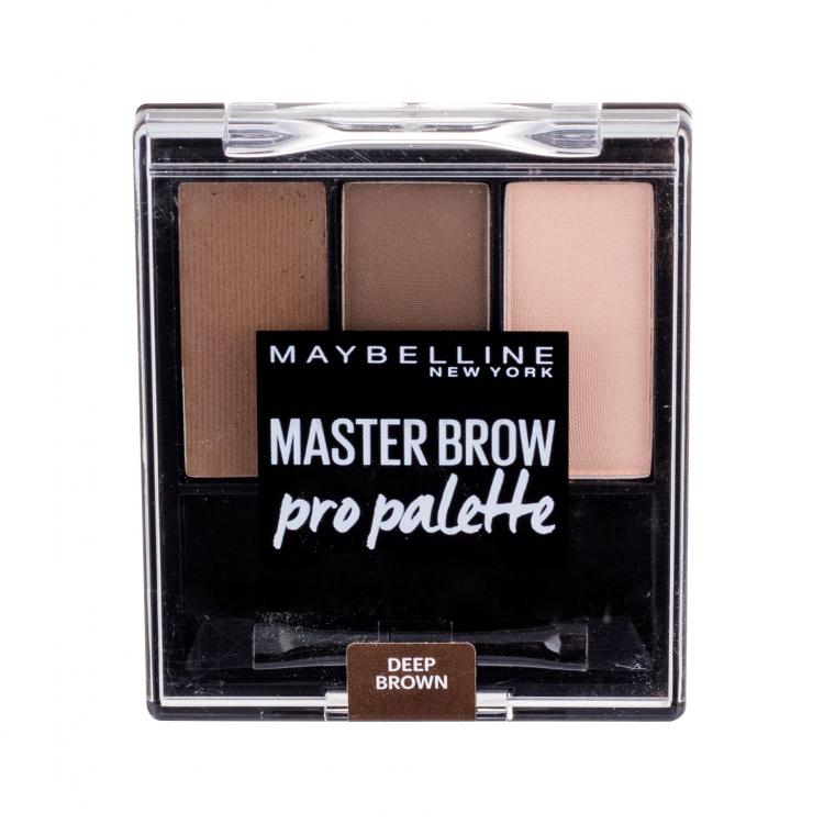 Maybelline Master Brow Pro Palette Προϊόντα για τη διαμόρφωση φρυδιών για γυναίκες 6 gr Απόχρωση Deep Brown