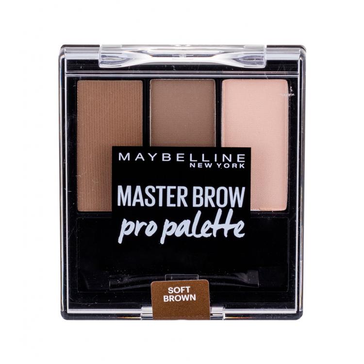 Maybelline Master Brow Pro Palette Προϊόντα για τη διαμόρφωση φρυδιών για γυναίκες 6 gr Απόχρωση Soft Brown